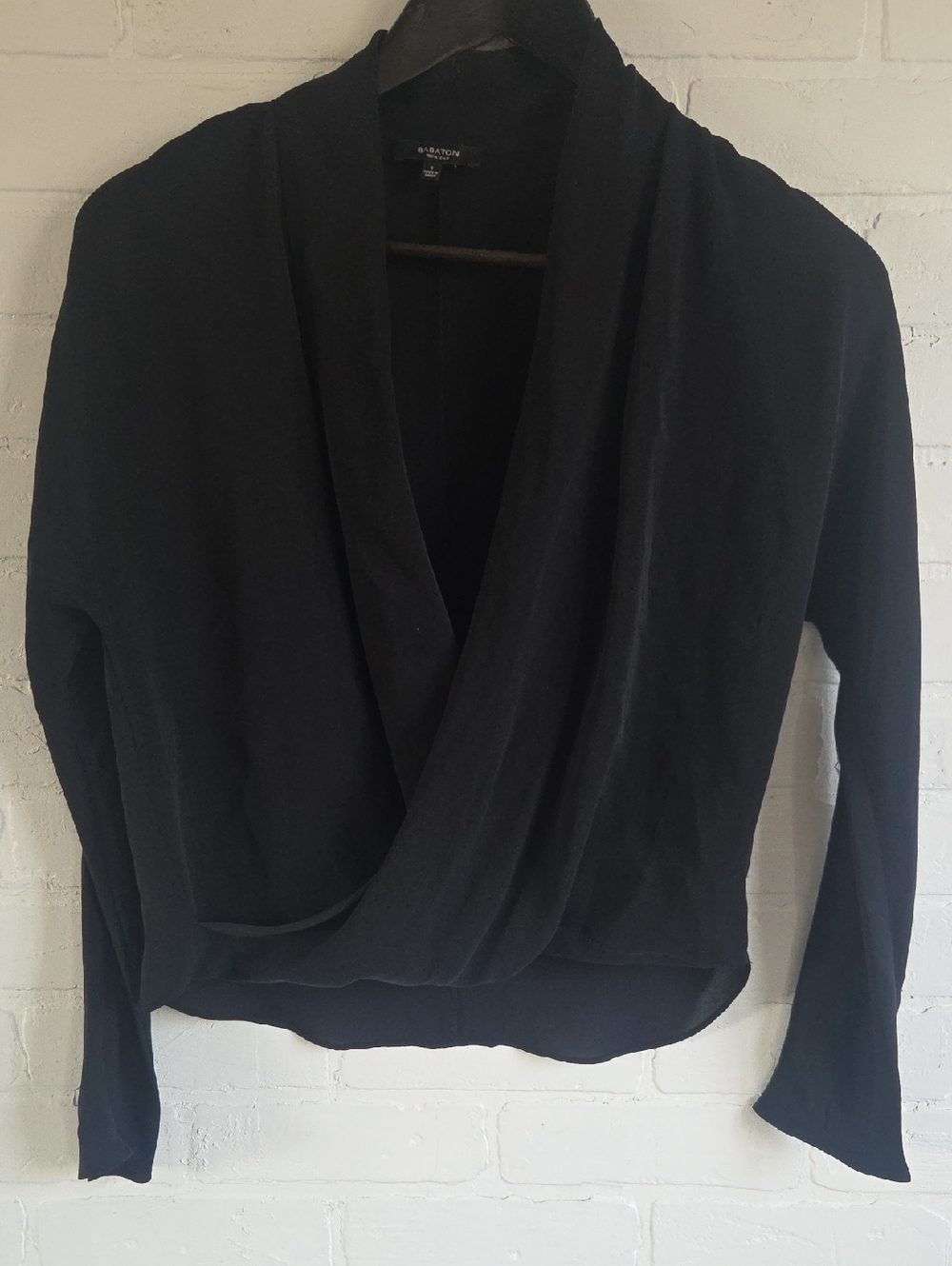 Babaton Silk Wrap Blouse